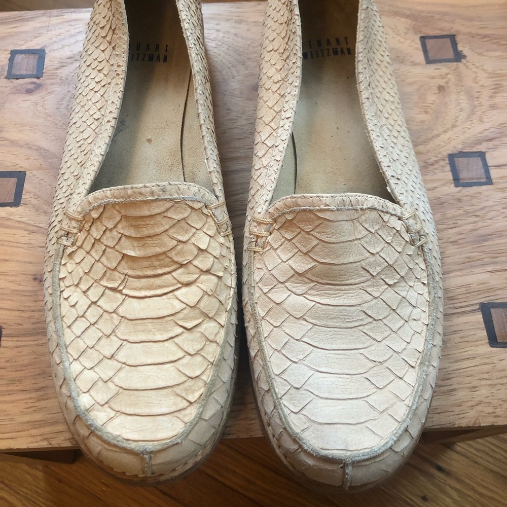 Stuart Weiztman Suede Print Loafers - image 2